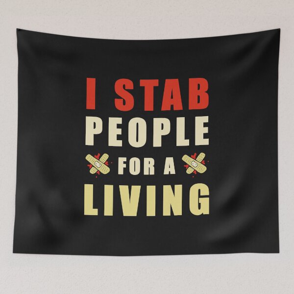 Item preview, Funny Nurse I Stab People For A Living Classic  designed and sold by Essoly.