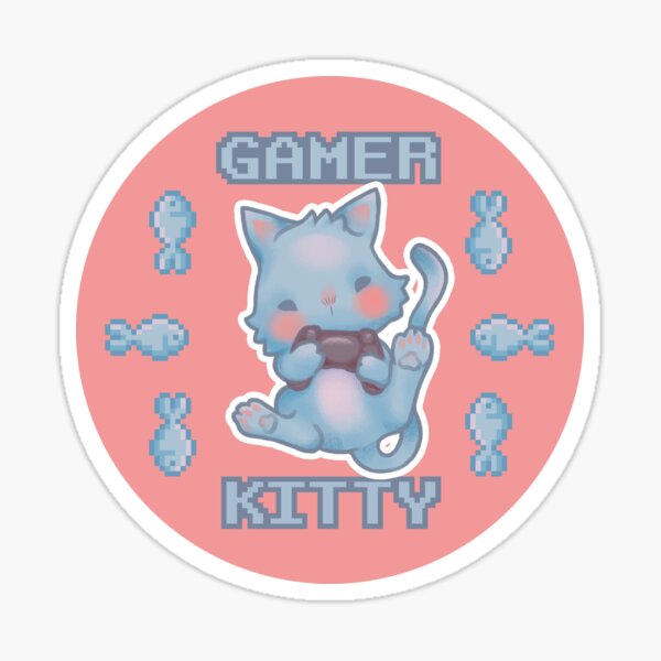 Gamer Kitty Sticker