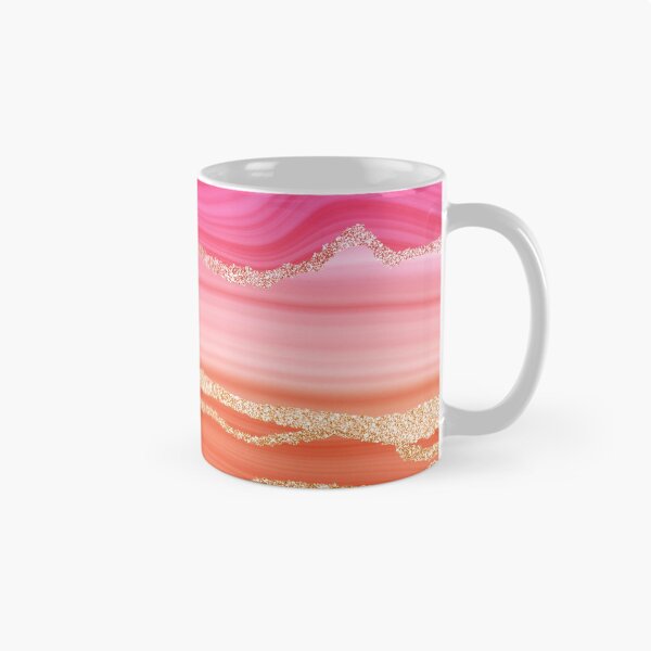 Item preview, Blush Pink Faux Marble Stripes With Gold Glamour Veins designed and sold by MysticMarble.