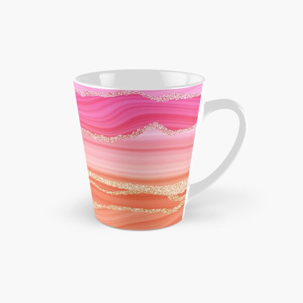 Item preview, Blush Pink Faux Marble Stripes With Gold Glamour Veins designed and sold by MysticMarble.
