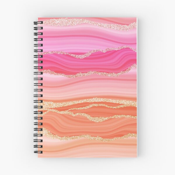 Item preview, Blush Pink Faux Marble Stripes With Gold Glamour Veins designed and sold by MysticMarble.