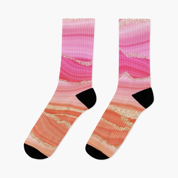 Item preview, Blush Pink Faux Marble Stripes With Gold Glamour Veins designed and sold by MysticMarble.
