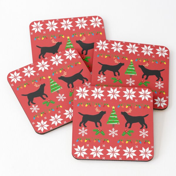 Item preview, Black Labrador Rudolph Reindeer Christmas designed and sold by HappyLabradors.