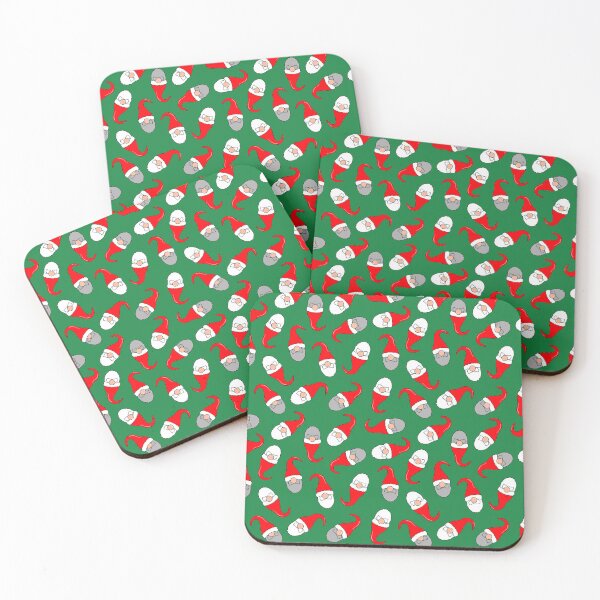 Item preview, tomte Swedish christmas gnomes on green designed and sold by B0red.