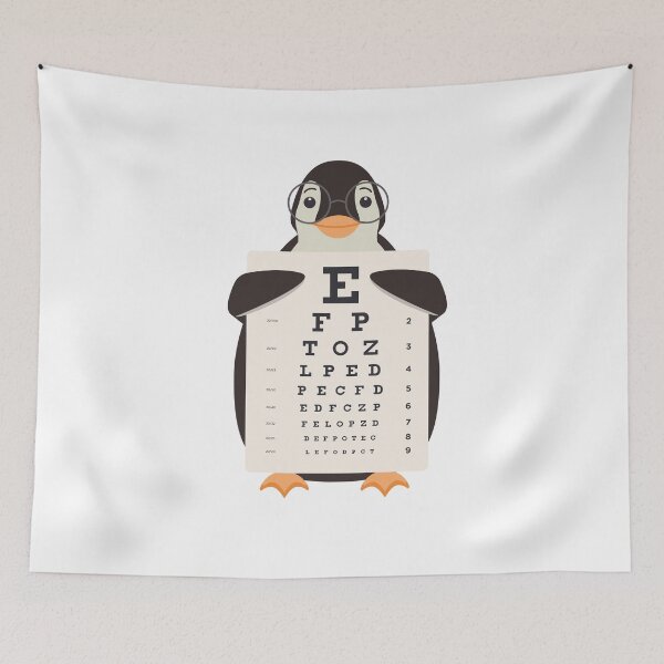 Item preview, Penguin Eye Chart  designed and sold by aliisik.