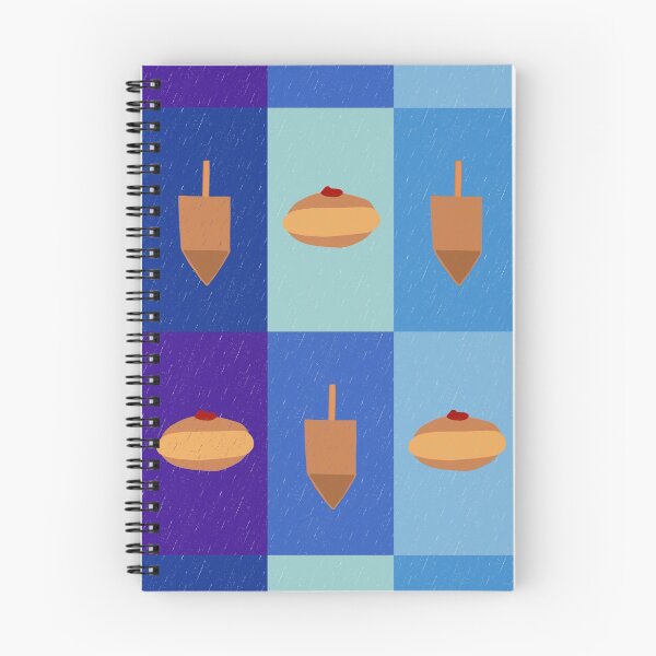 Item preview, D&D - Doughnuts and Dreidels Blue Grid designed and sold by TillaCrowne.