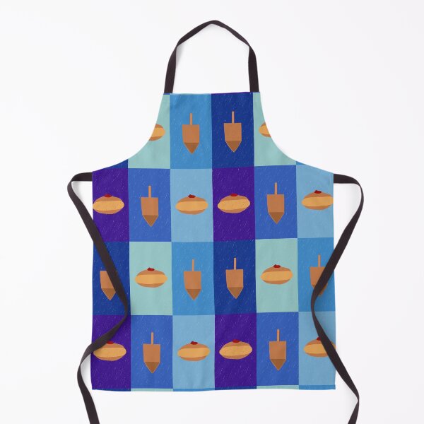 Item preview, D&D - Doughnuts and Dreidels Blue Grid designed and sold by TillaCrowne.