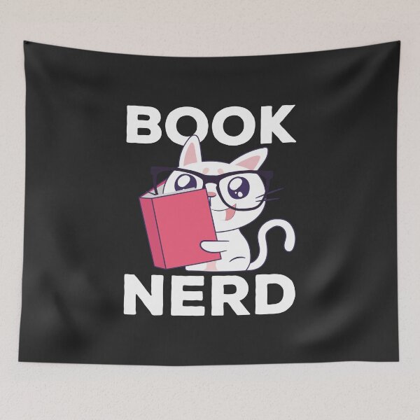 Item preview, Book Nerd Nerdy Cat Reading With Glasses Gift Idea designed and sold by Team150Designz.