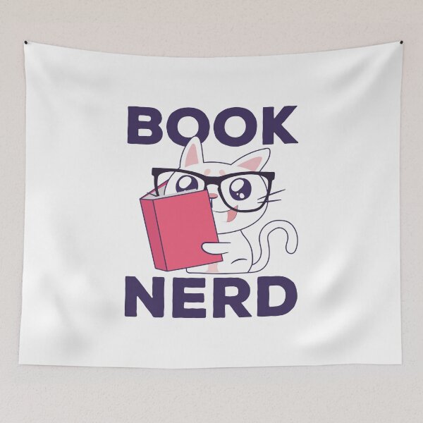 Item preview, Book Nerd Nerdy Cat Reading With Glasses Gift Idea designed and sold by Team150Designz.