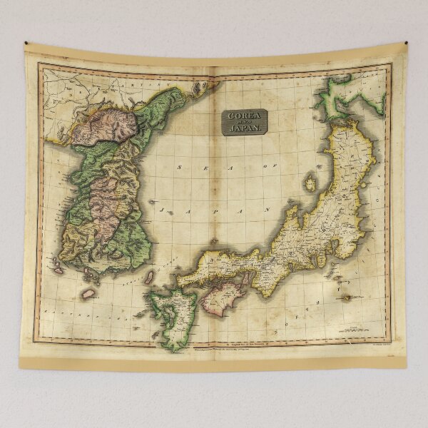 Item preview, Map of Korea & Japan (1815) designed and sold by allhistory.