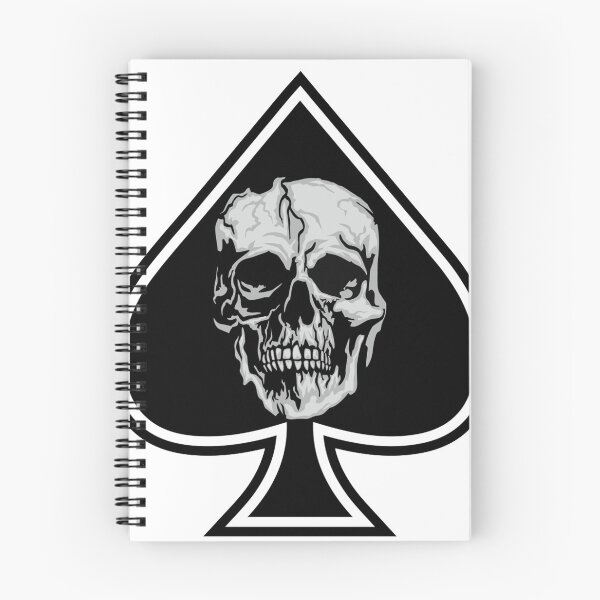 Item preview, Playing card, ace of spades with skull designed and sold by teemix.