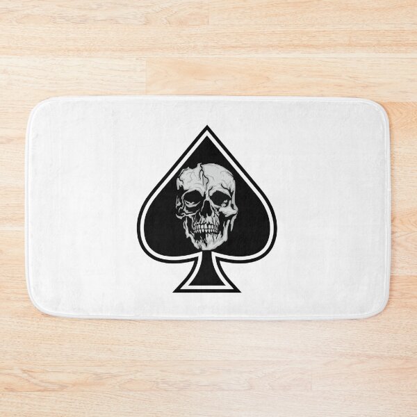 Item preview, Playing card, ace of spades with skull designed and sold by teemix.