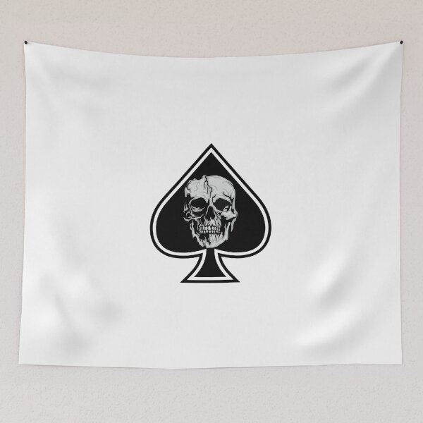 Item preview, Playing card, ace of spades with skull designed and sold by teemix.