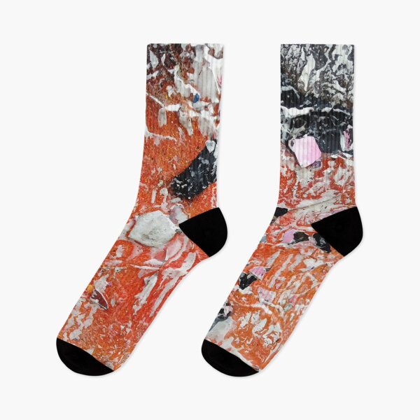 Item preview,  'Peeling Black and Orange Paint Texture' Urban Glasgow Vectorized Photographic Image designed and sold by Instaglasgows.