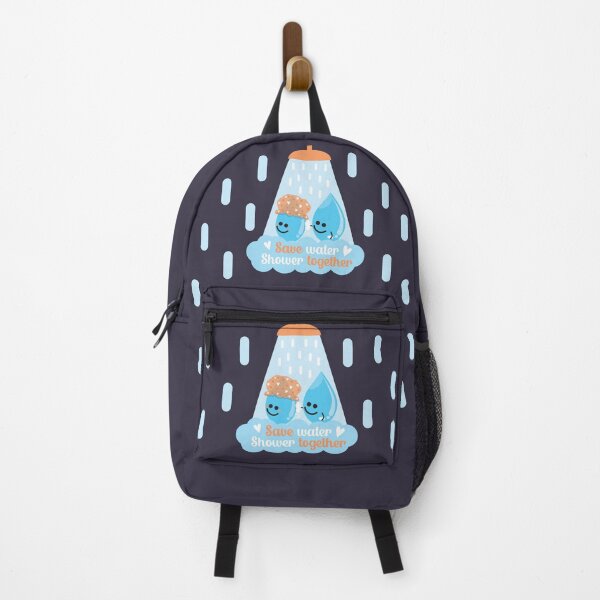 Item preview, Save Water Shower Together - Dark Blue designed and sold by VicEllisArt.