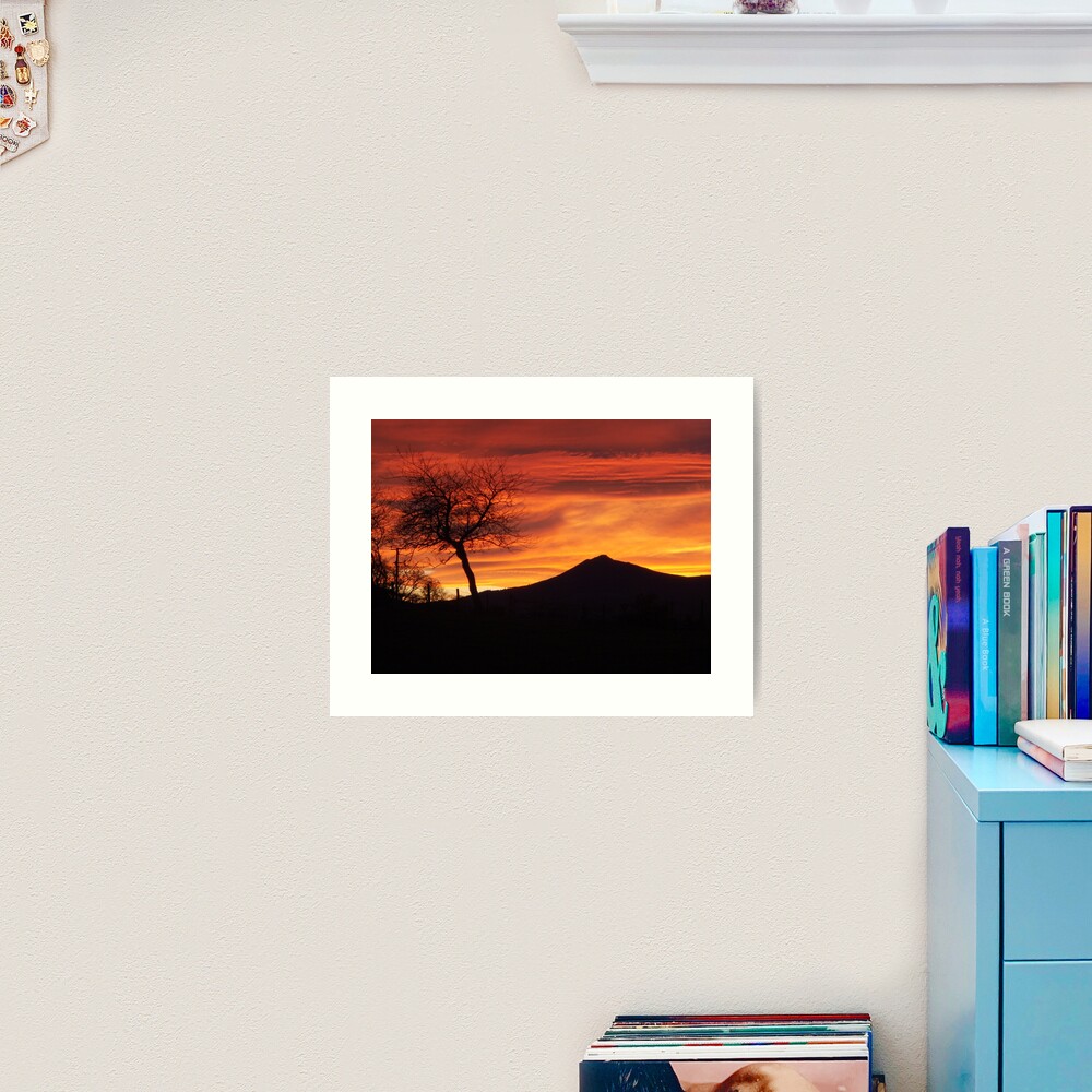 Bennachie sunset Art Print