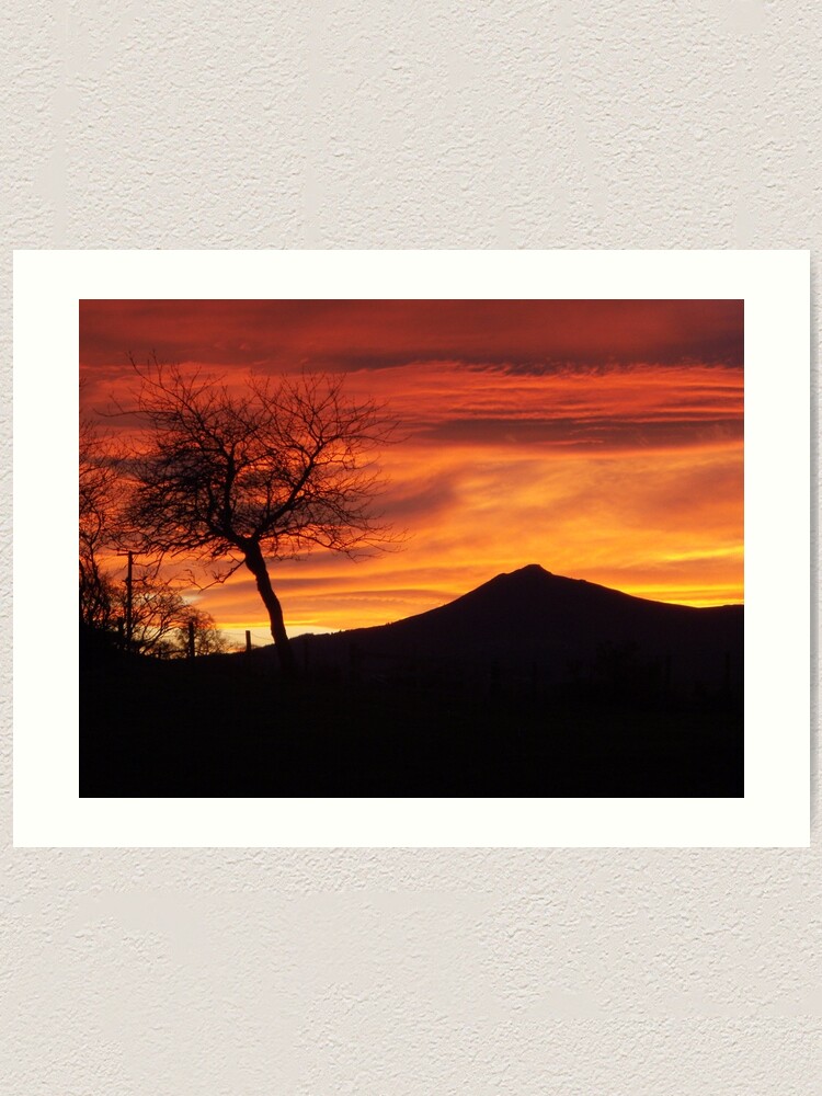 Alternate view of Bennachie sunset Art Print