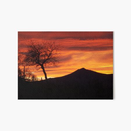 Bennachie sunset Art Board Print