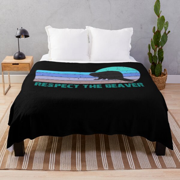 Item preview, Respect The Beaver Retro Vintage Beaver Animal Lover Gifts designed and sold by Akmloza.