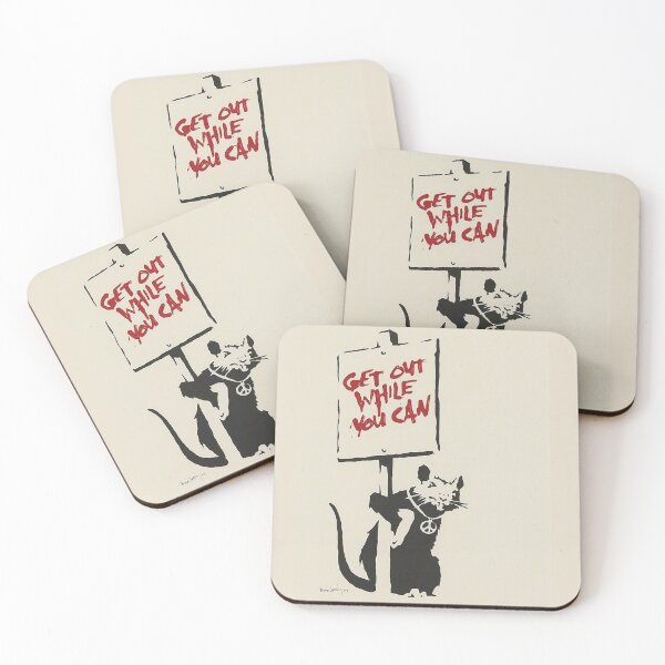 Item preview, Banksy Get Out While You Can Rat designed and sold by WE-ARE-BANKSY.
