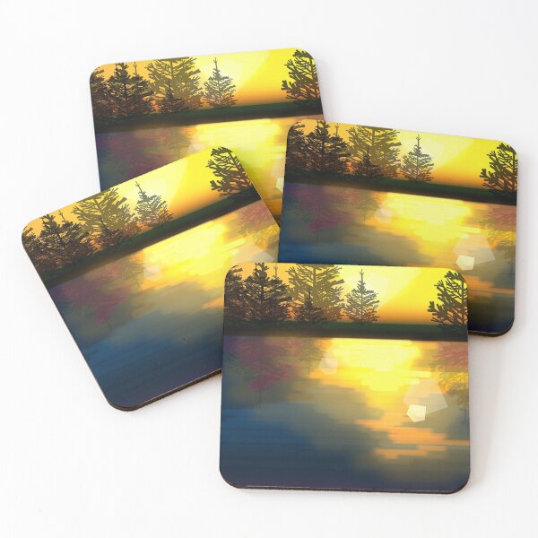 Item preview, Lake Sunset - Flossy Davies designed and sold by Natalie Davies.