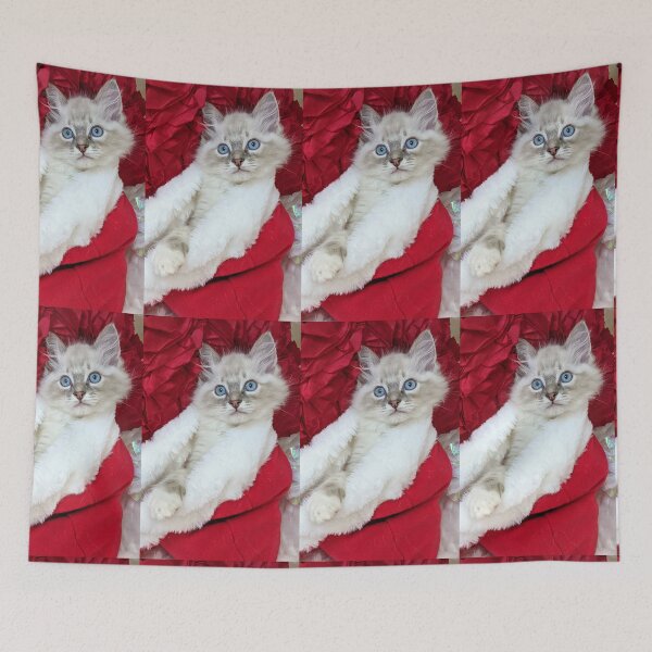 Item preview, Ragdoll kitten Christmas designed and sold by Fluffycat2020.