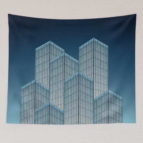 Item preview, Blue Neon Block Skytree designed and sold by SnarkyDoodles.