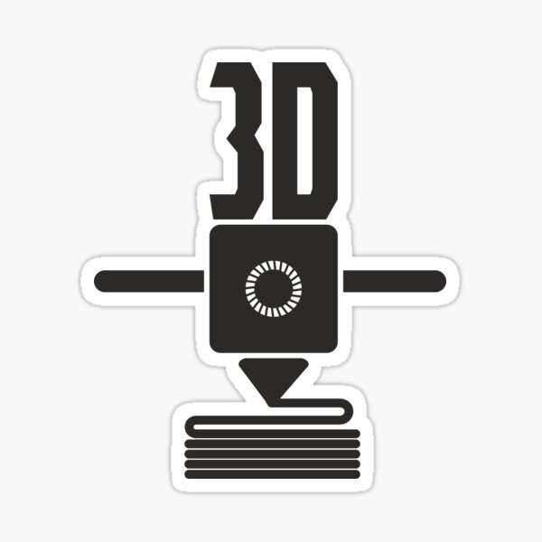 3D printer for the maker quote Sticker