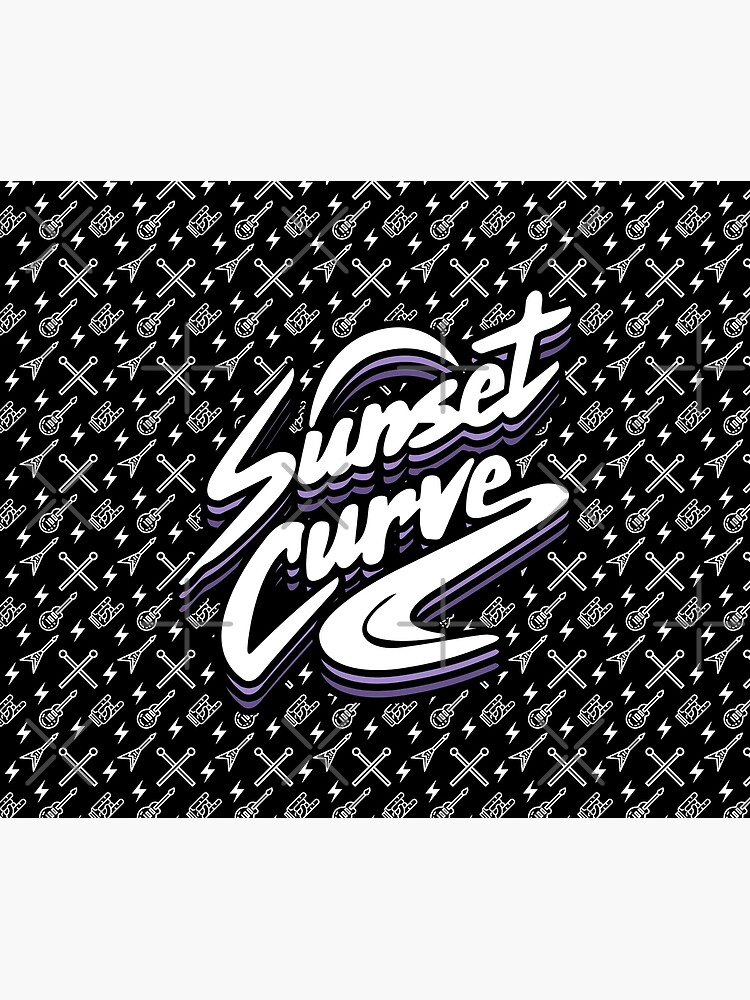 "sunset curve band" Tapestry by iTeeDesign | Redbubble