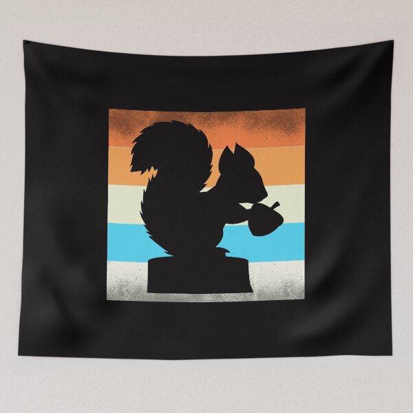 Item preview, Retro squirrel hazelnut nut designed and sold by Imutobi.