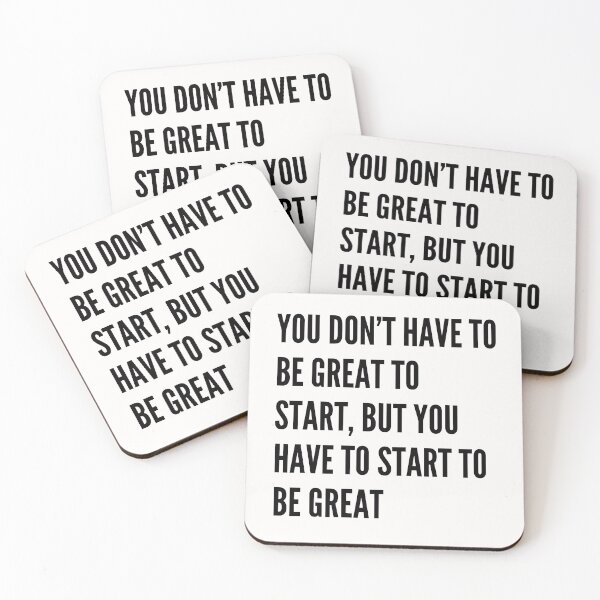 Item preview, Get Started Motivational Life Quote Without Background designed and sold by fantasticpud.