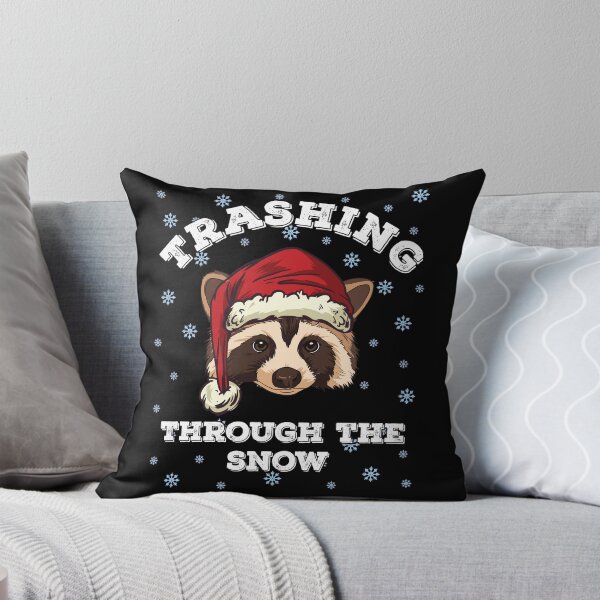 Item preview, Trashing a través de la nieve Christmas Racoon Raccoon designed and sold by MGO-Design.
