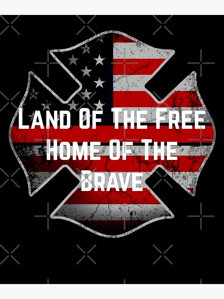 &ldquo;American Flag Maltese Cross " Poster for Sale by Bbenn28 | Redbubble