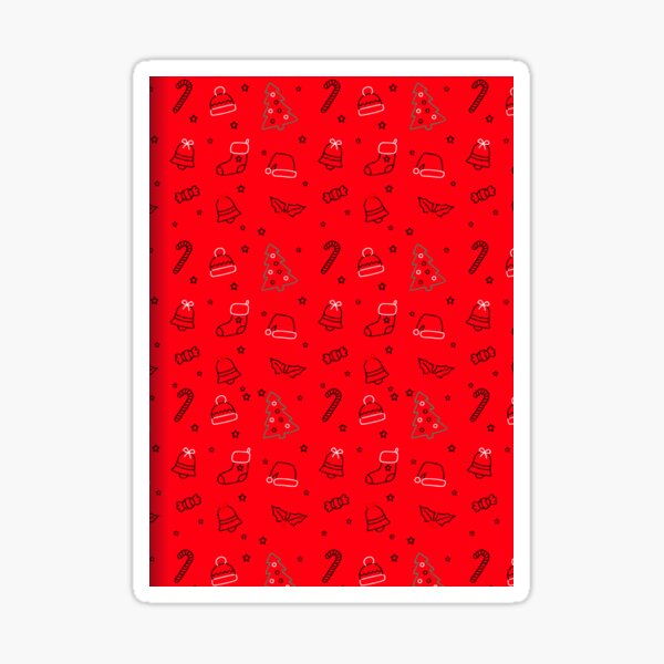 Item preview, Christmas Elements - Neon Red designed and sold by ScalaAdAstra.