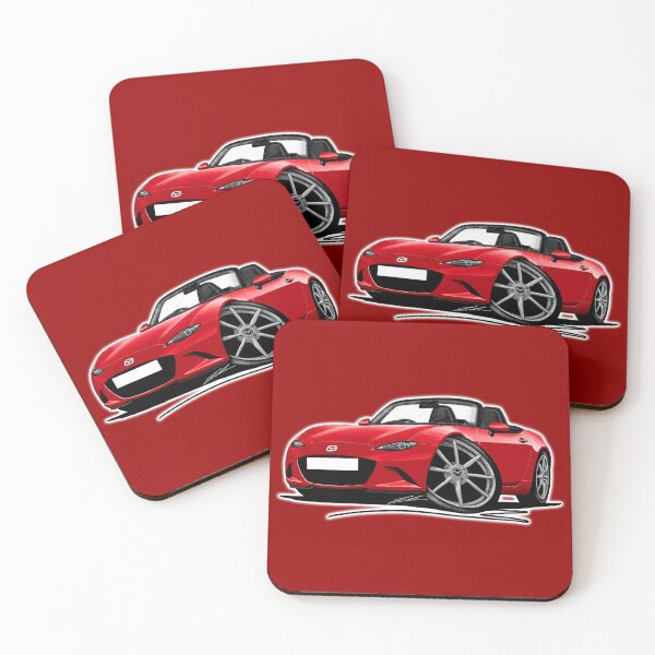 Item preview, Mazda MX5 (Mk4) Red designed and sold by Yeomans Cartoons.