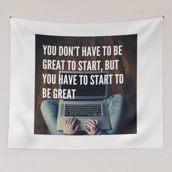 Item preview, Get Started Motivational Life Quote With Background designed and sold by fantasticpud.