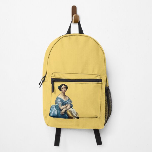 Item preview, Portrait of a Lady - Vintage Fine Art on Light Mustard Yellow - Ingres designed and sold by kierkegaard.