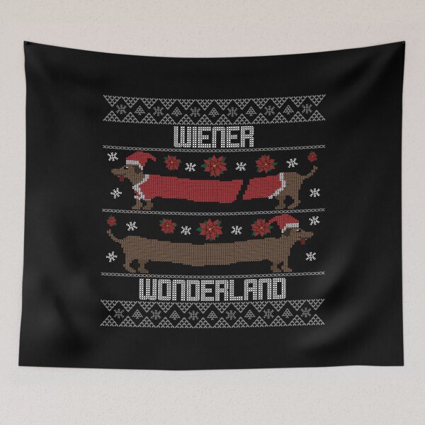 Artikelvorschau, Wiener Wunderland - Dackelliebhaber Hässlicher Weihnachtspullover entworfen und verkauft von alancrapopod.