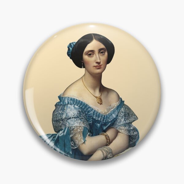 Item preview, Portrait of a Lady - Vintage Fine Art on French Vanilla Cream - Ingres designed and sold by kierkegaard.