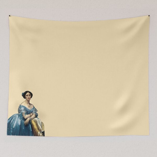 Item preview, Portrait of a Lady - Vintage Fine Art on French Vanilla Cream - Ingres designed and sold by kierkegaard.