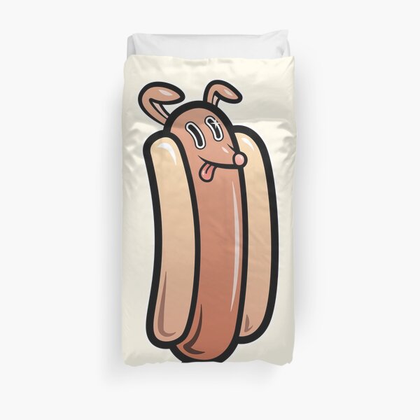 Big Hot Dog Duvet Cover
