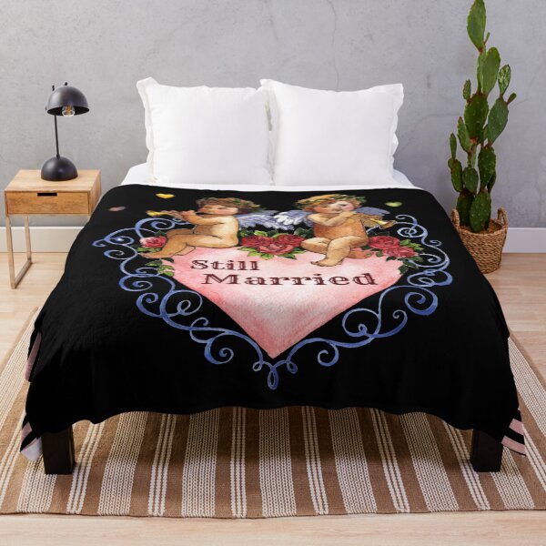 Item preview, Still married valentine angels cherubs anniversary black designed and sold by GrammarDance.