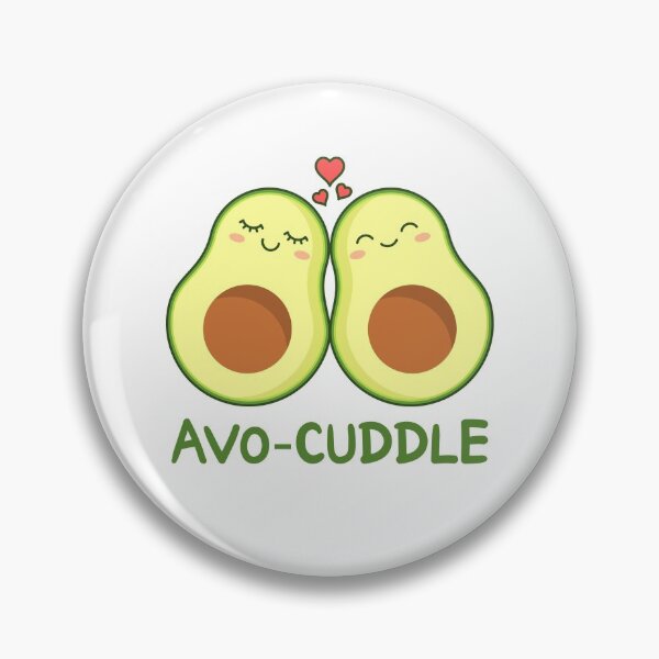 Item preview, Avo-cuddle pun. Two avocados cuddling.  designed and sold by TashaVector.