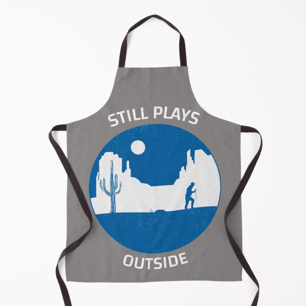 Item preview, Distressed Still Plays Outside Hiker with Mountains designed and sold by FazCreations.