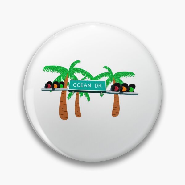 Item preview, Ocean Drive Sticker  designed and sold by alex-aleida.