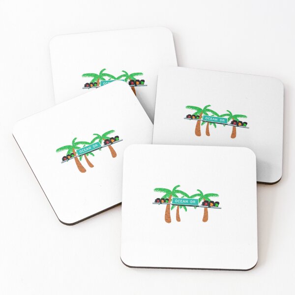 Item preview, Ocean Drive Sticker  designed and sold by alex-aleida.