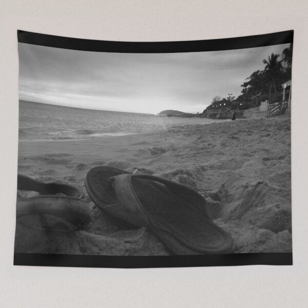 Item preview, US Virgin Islands Sunset Black and White designed and sold by RCPphotography.