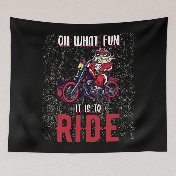 Artikelvorschau, Weihnachts-Biker-Weihnachtsmann-Motorrad entworfen und verkauft von MGO-Design.