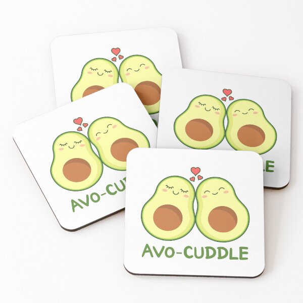 Item preview, Avo-cuddle pun. Two avocados cuddling.  designed and sold by TashaVector.