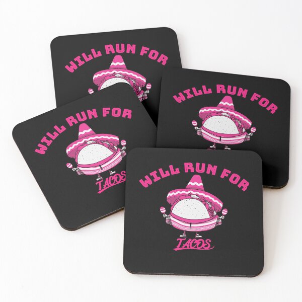 Item preview, Will Run For Tacos - Pink Run designed and sold by Lijo Jose.
